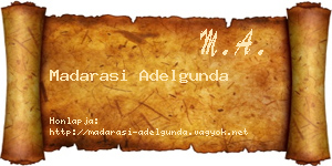 Madarasi Adelgunda névjegykártya